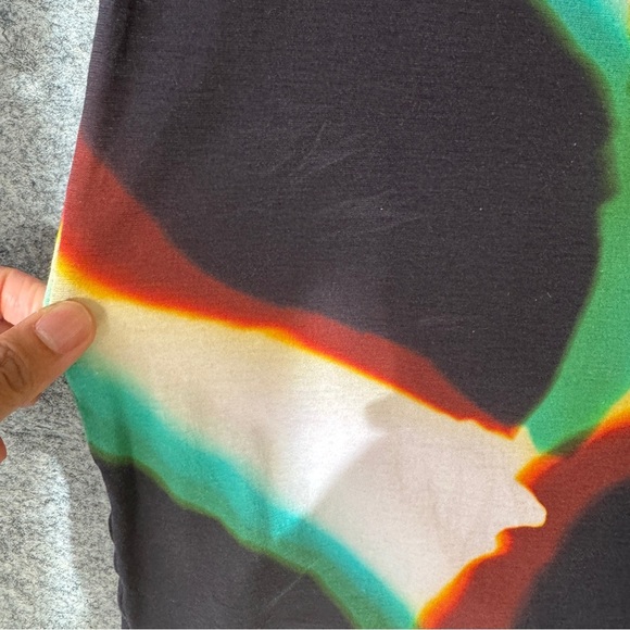 COS Lea Colombo Abstract Print T-Shirt XS Multicolor Short Sleeve Top - Picture 9 of 13